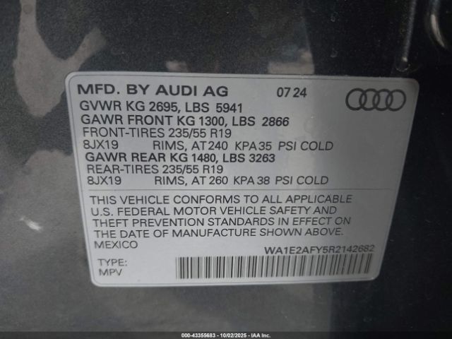 2024 AUDI Q5 WA1E2AFY5R2142682 Photo 8