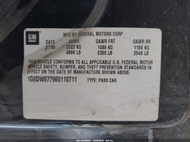 2006 CADILLAC STS 1G6DW677960110711 Photo 8