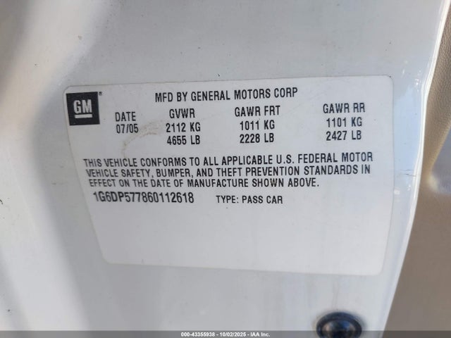 2006 CADILLAC CTS 1G6DP577860112618 Photo 8