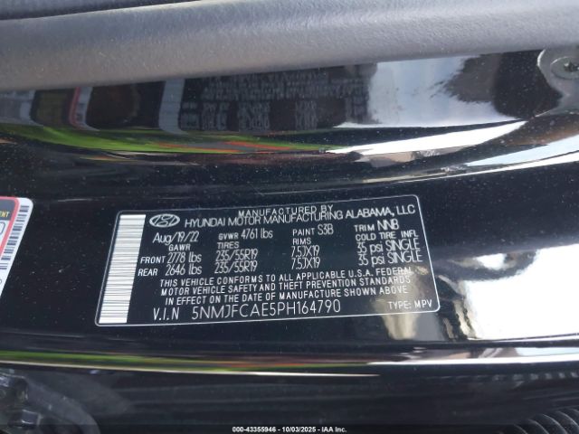 2023 HYUNDAI TUCSON 5NMJFCAE5PH164790 Photo 8
