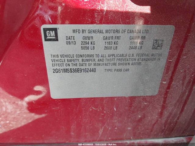 2014 CADILLAC XTS 2G61M5S36E9162440 Photo 8