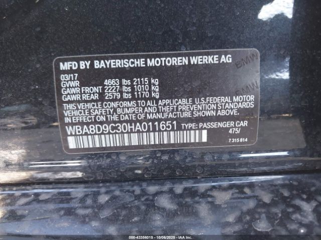 2017 BMW 330I WBA8D9C30HA011651 Photo 8