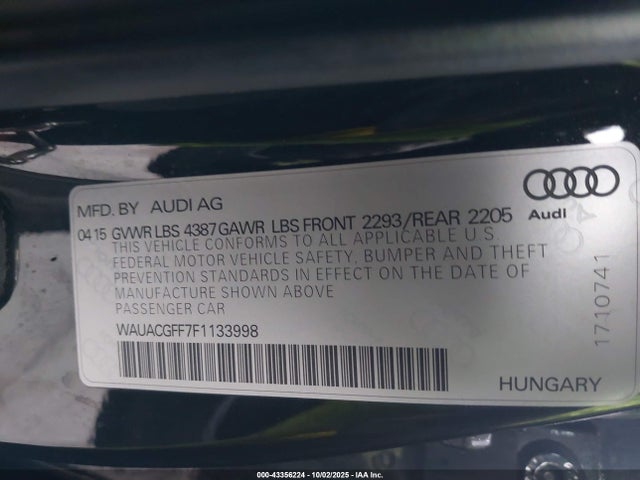 Audi A3 2015 WAUACGFF7F1133998 Image 9