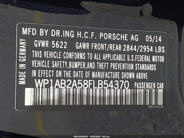 2015 PORSCHE MACAN WP1AB2A58FLB54370 Photo 8