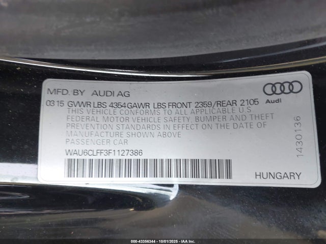 2015 AUDI A3 WAU6CLFF3F1127386 Photo 8