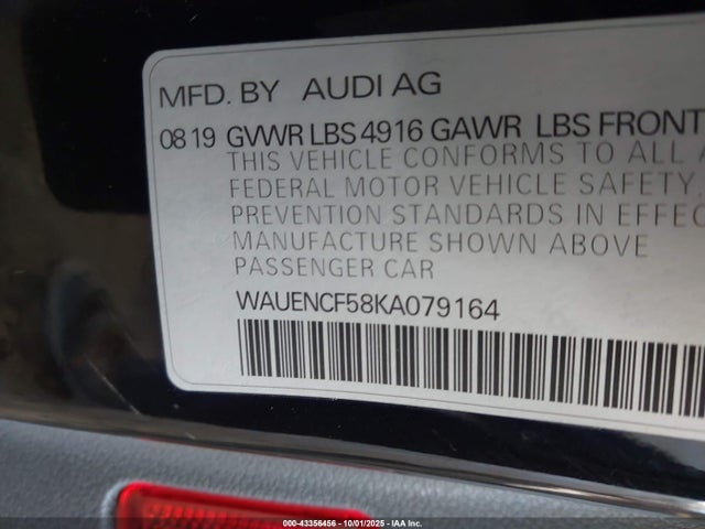 2019 AUDI A5 WAUENCF58KA079164 Photo 8