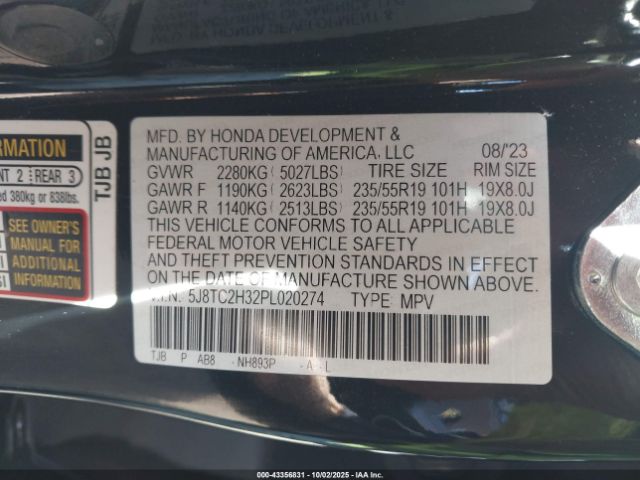 2023 ACURA RDX 5J8TC2H32PL020274 Photo 8