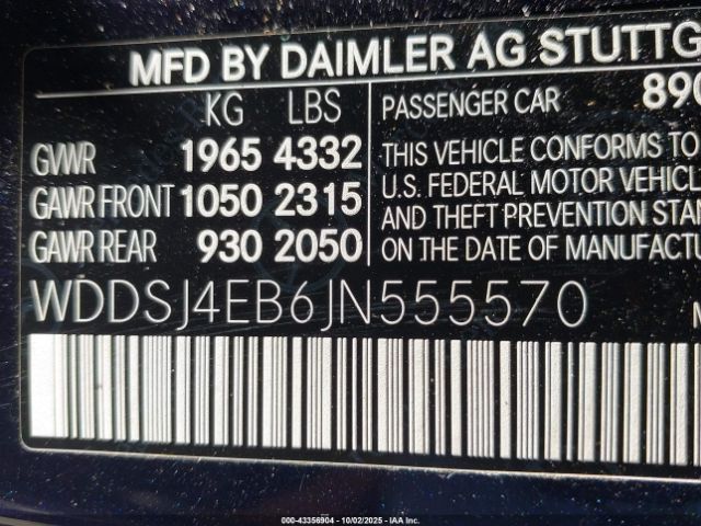 2018 MERCEDES-BENZ CLA 250 WDDSJ4EB6JN555570 Photo 8