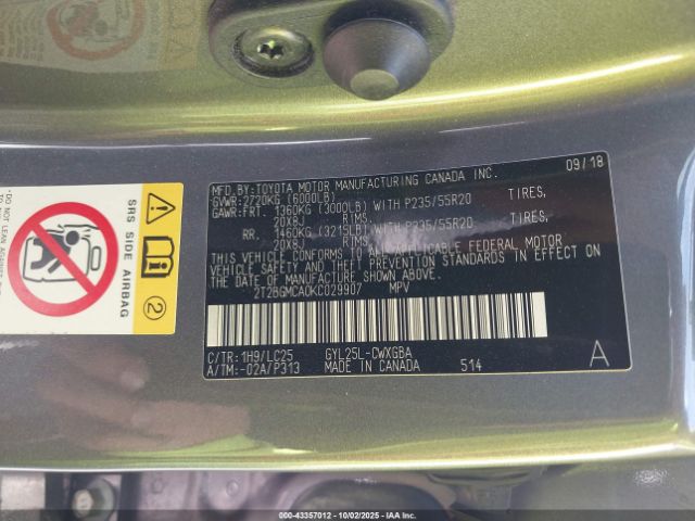 2019 LEXUS RX 450H 2T2BGMCA0KC029907 Photo 8