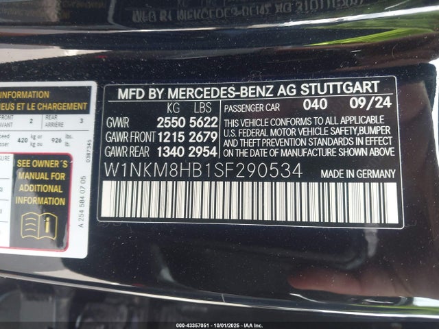 2025 MERCEDES-BENZ AMG GLC 43 W1NKM8HB1SF290534 Photo 8