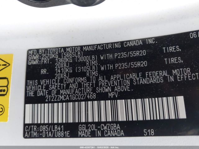 2016 LEXUS RX 350 2T2ZZMCA1GC027468 Photo 8