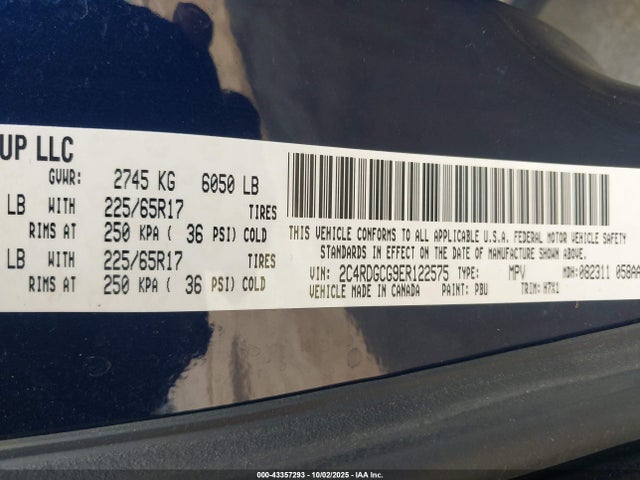 Dodge Grand Caravan 2014 2C4RDGCG9ER122575 Image 9