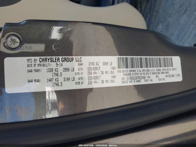 2015 DODGE GRAND CARAVAN 2C4RDGCG3FR523458 Photo 8