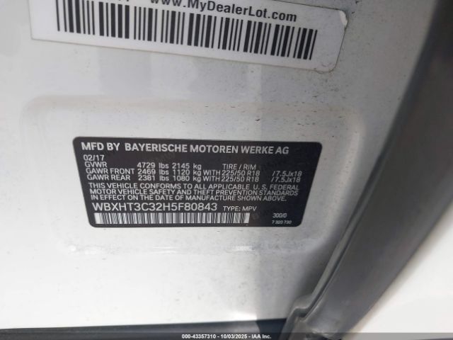 2017 BMW X1 WBXHT3C32H5F80843 Photo 8