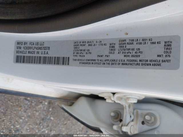 RAM 2025 2025 1C6SRFLP4SN570378 Image 9