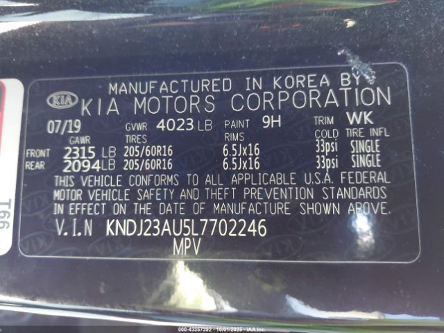 2020 KIA SOUL KNDJ23AU5L7702246 Photo 8