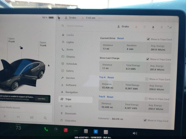 2019 TESLA MODEL 3 5YJ3E1EA5KF357488 Photo 6