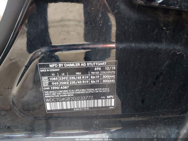 2016 MERCEDES-BENZ GLA 250 WDCTG4GB2GJ233772 Photo 8