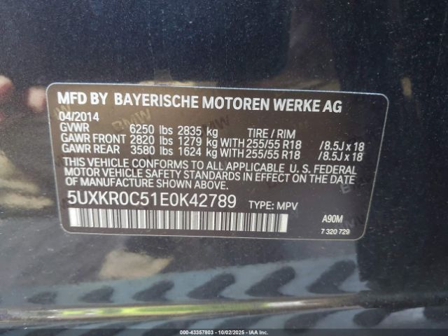 2014 BMW X5 5UXKR0C51E0K42789 Photo 8