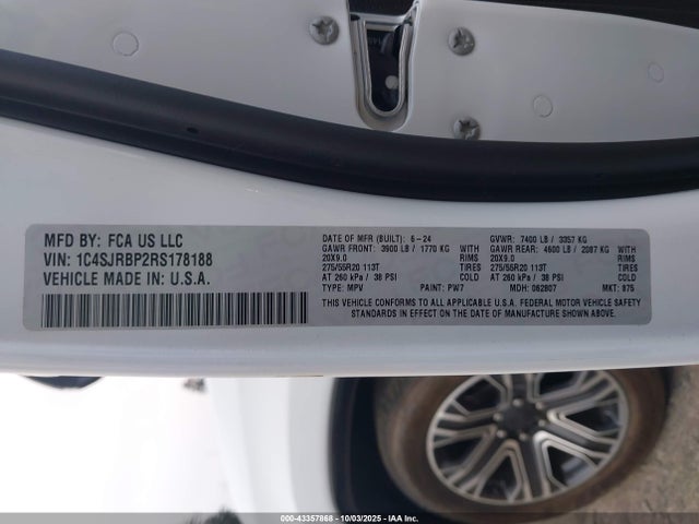 Jeep 2024 2024 1C4SJRBP2RS178188 Image 9