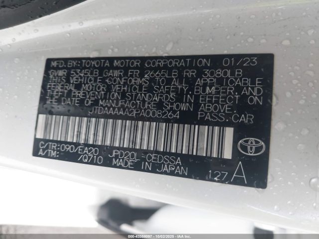 2023 TOYOTA MIRAI JTDAAAAA2PA008264 Photo 8