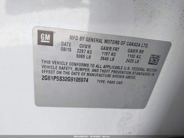 2016 CADILLAC XTS 2G61P5S32G9106974 Photo 8