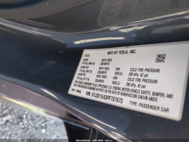 2023 TESLA MODEL 3 5YJ3E1EA3PF707675 Photo 8