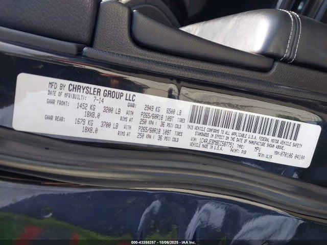 Jeep Grand Cherokee 2014 1C4RJEBM8EC587751 Image 9