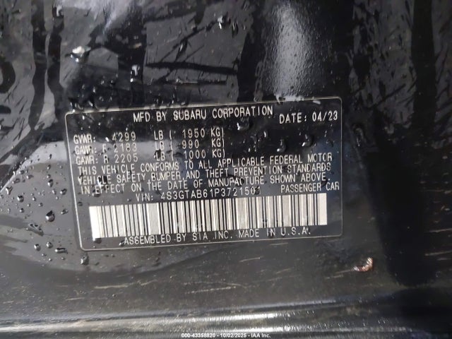 Subaru na 2023 4S3GTAB61P3721501 Image 9