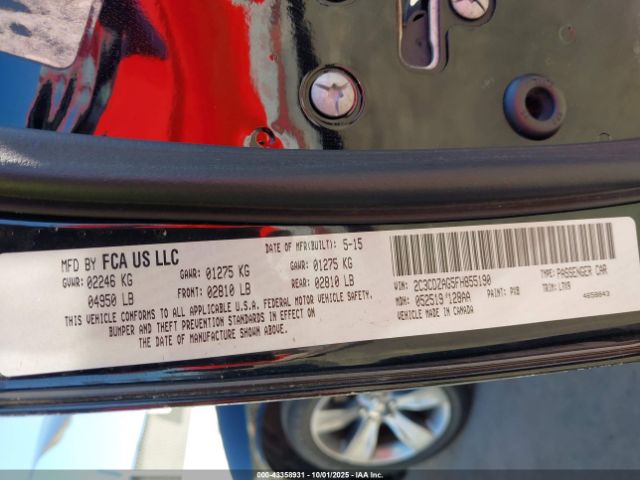 2015 DODGE CHALLENGER 2C3CDZAG5FH855190 Photo 8