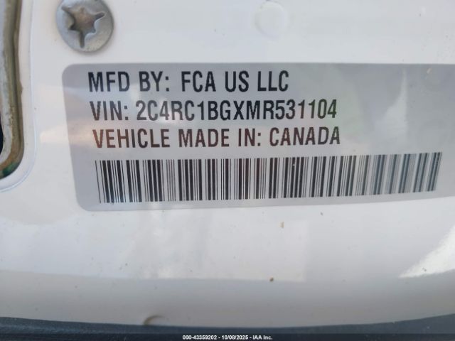 2021 CHRYSLER PACIFICA 2C4RC1BGXMR531104 Photo 8
