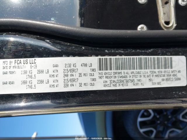 2019 JEEP COMPASS 3C4NJDDBXKT807945 Photo 8