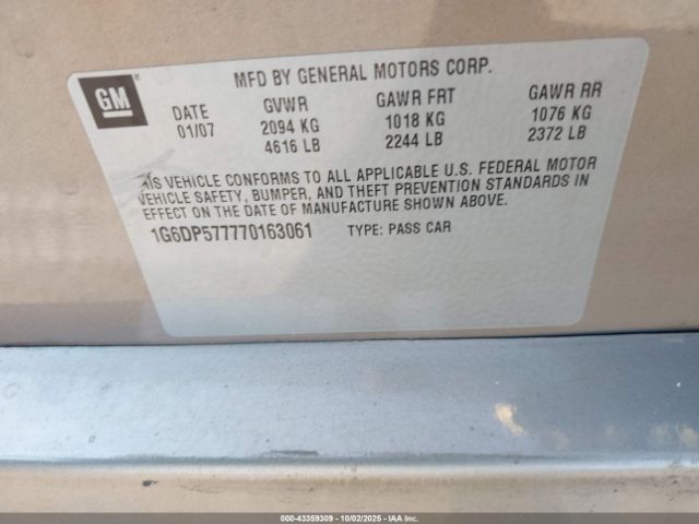 2007 CADILLAC CTS 1G6DP577770163061 Photo 8