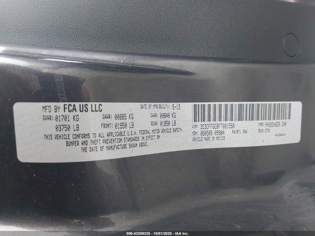 Fiat 500 2015 3C3CFFGE8FT681556 Image 9