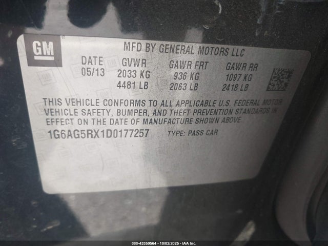 2013 CADILLAC ATS 1G6AG5RX1D0177257 Photo 8