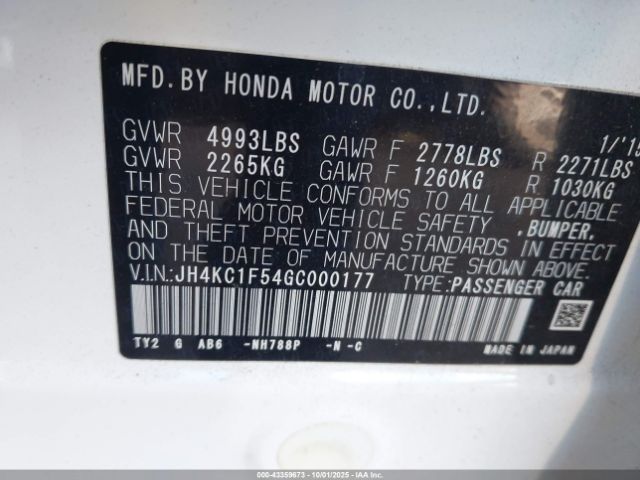 2016 ACURA RLX JH4KC1F54GC000177 Photo 8
