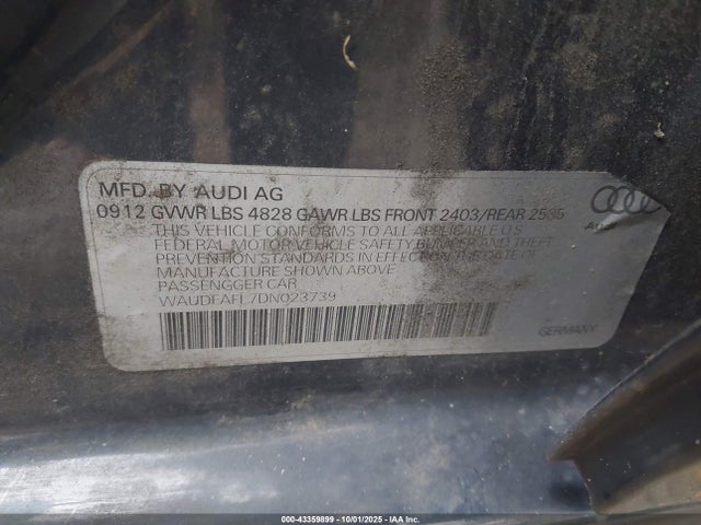 2013 AUDI A4 WAUDFAFL7DN023739 Photo 8
