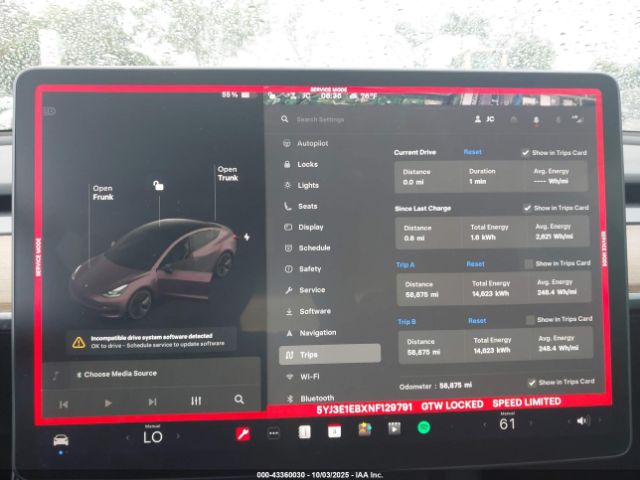 2022 TESLA MODEL 3 5YJ3E1EBXNF129791 Photo 6