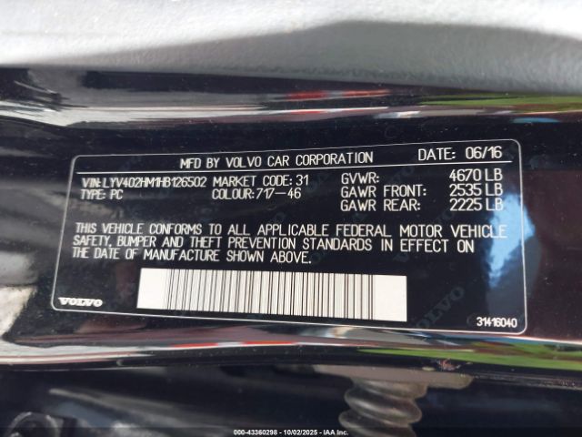 2017 VOLVO S60 INSCRIPTION LYV402HM1HB126502 Photo 8