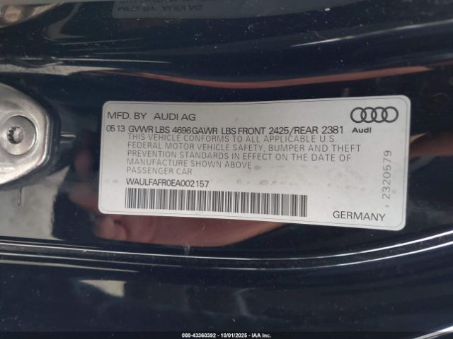2014 AUDI A5 WAULFAFR0EA002157 Photo 8