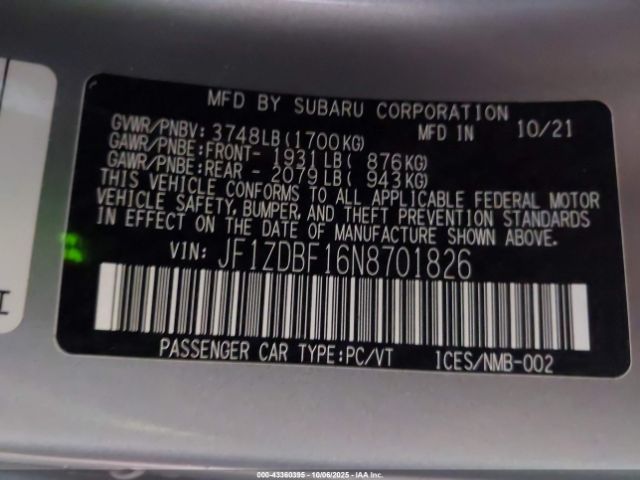 2022 SUBARU BRZ JF1ZDBF16N8701826 Photo 8