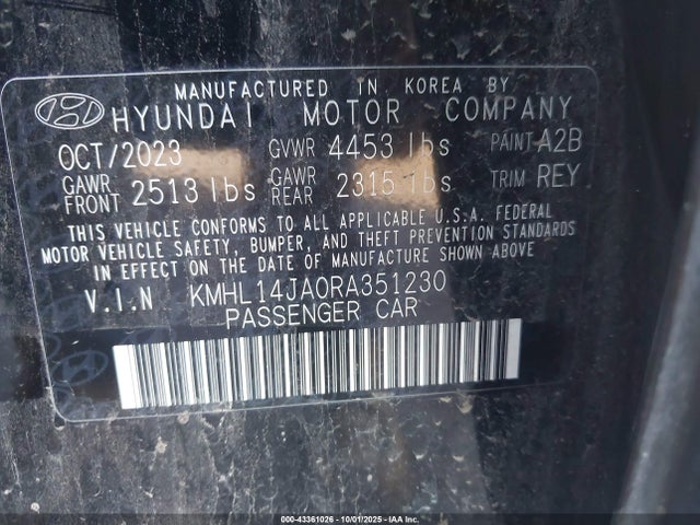 KMHL14JA0RA351230 Hyundai gdi theta iii