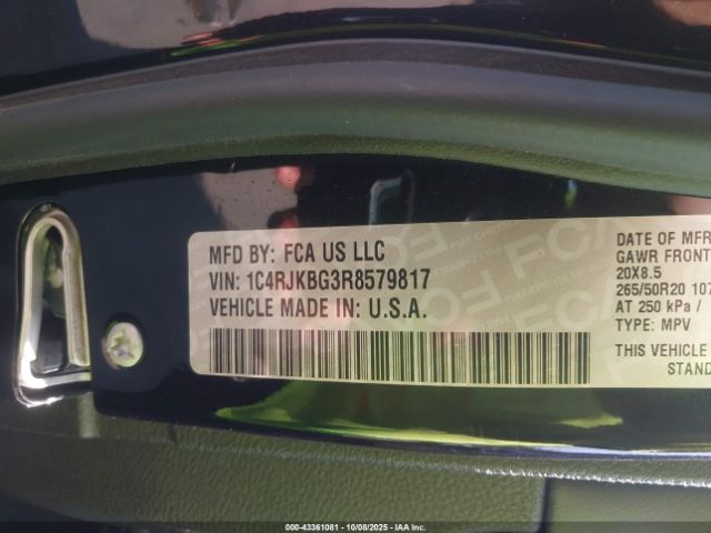 2024 JEEP GRAND CHEROKEE L 1C4RJKBG3R8579817 Photo 8