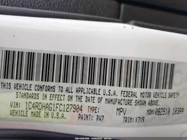 2015 DODGE DURANGO 1C4RDHAG1FC127904 Photo 8