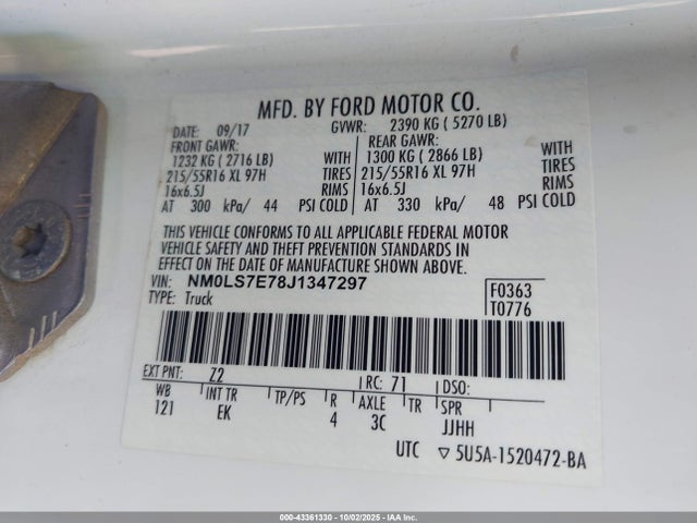 Ford Transit Connect 2018 NM0LS7E78J1347297 Image 9