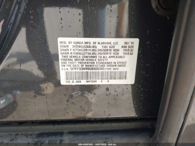 2016 ACURA MDX 5FRYD3H99GB008345 Photo 8