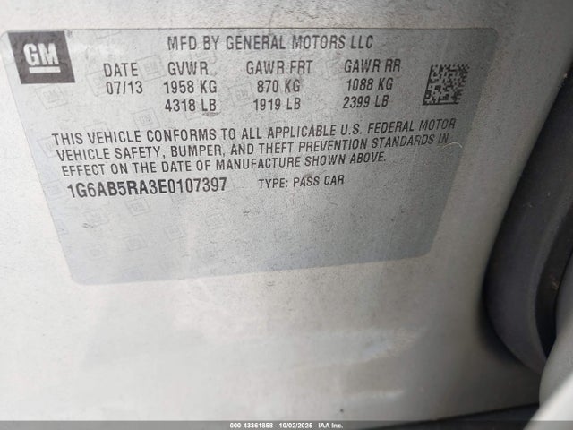 2014 CADILLAC ATS 1G6AB5RA3E0107397 Photo 8