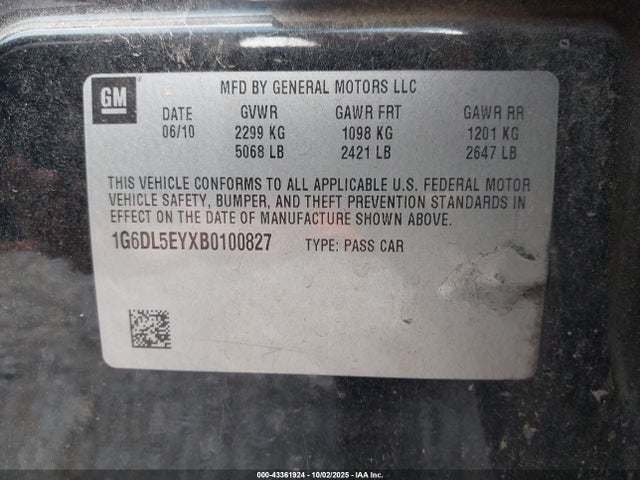 2011 CADILLAC CTS 1G6DL5EYXB0100827 Photo 8