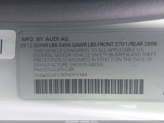 2013 AUDI A7 WAU2GAFC5DN059384 Photo 8