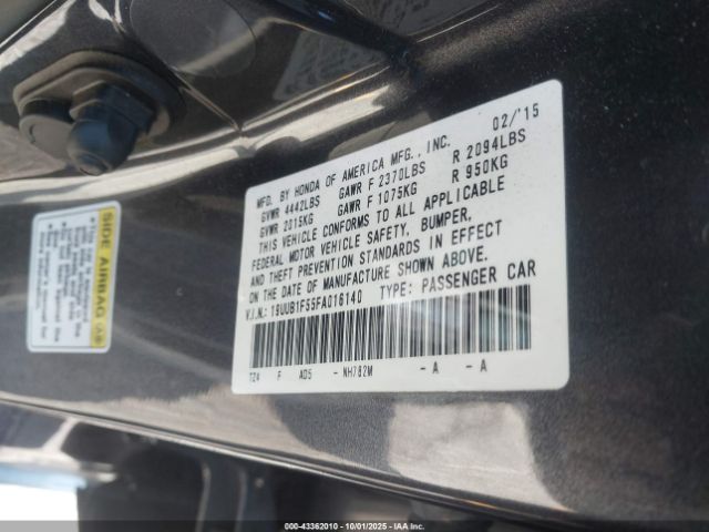 2015 ACURA TLX 19UUB1F55FA016140 Photo 8